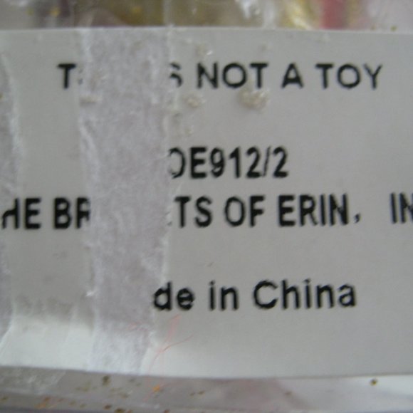 Irish Ireland Shamrock Teardrop Christmas Ornament Set of 2 Red Green Gold - Picture 13 of 14